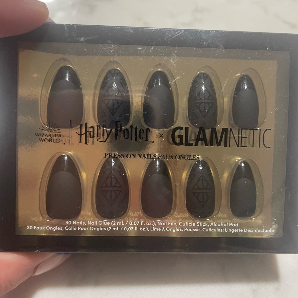 Glamnetic Harry Potter deathly hallows nails